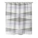 Wade Logan® Ellian Geometric Single Shower Curtain Polyester in Gray | 72 H x 70 W in | Wayfair E6DE6B09136F4B4196DCEDA57257EFDE