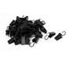 50pcs Curtain Clips Metal Hanging Rod Hooks Window Black - 32 x 9 x 12mm