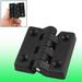 65mm x 64mm Cabinet Door Plastic Ball Bearing Hinge Black