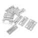 10 Pieces Silver Tone Stainless Steel Cabinet Door Hinges 1" - Silver Tone