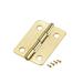 0.98" MiniHinge Jewelry Case Wooden Box Hinges Fittings Golden Plain 15pcs