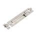 Cabinet Door 6 Inches Length Stainlsess Steel Slide Latch Barrel Bolt Lock - Silver Tone