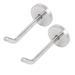Bathroom 40x100mm Wall Mount Stainless Steel Clothes Coat Hook Hangers 2pcs - Silver Tone