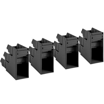 Choice Black 3-Tier Self-Serve Organizer Set with 12 Bins and 2 Label Sheets