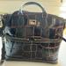 Dooney & Bourke Bags | Dooney And Bourke Brown Croc Satchel With Cross Body Strap - Excellent Condition | Color: Brown | Size: Os