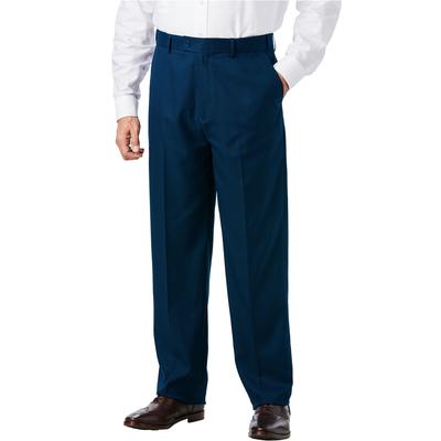 Men's Big & Tall KS Signature Easy Movement® Plain Front Expandable Suit Separate Dress Pants by KS Signature in Navy (Size 48 40)