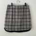 Madewell Skirts | Madewell Windowpane Mini Skirt - Black And Grey Size 2. | Color: Black/Gray | Size: 2