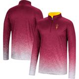 Men's Colosseum Maroon Arizona State Sun Devils Walter Quarter-Zip Windshirt