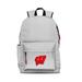 Gray Wisconsin Badgers Campus Laptop Backpack