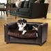 Tucker Murphy Pet™ Hollie Fluffy Dog Sofa Metal in Brown | 12 H x 23 W x 17 D in | Wayfair 1F900D53F82F499EAD96292A89E36614