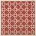 Red/White 79 x 0.25 in Area Rug - Highland Dunes Dirks Geometric Red/Beige Indoor/Outdoor Area Rug | 79 W x 0.25 D in | Wayfair