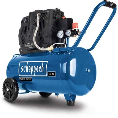 HC51Si Super Silent Doppelzylinder Kompressor 60 dB(A) leise 50L Kessel 8bar ölfrei und wartungsarm Image
