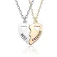 Collier pendentif meilleur ami romantique pour femme coeur d'amour creux bijoux de collier pour