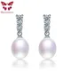 HENGSHENG Réel Naturel D'eau Douce Perle Boucles D'oreilles Pour Fille Boucles D'oreilles Avec Fine