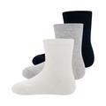 ewers - Socken Ewers No. 205141 Uni 3Er Pack In Marine/Grau/Latte, Gr.19-22