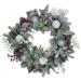 Frosted Cedar and Berries Artificial Christmas Wreath - 24-Inch, Unlit - Green