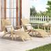 Hartwell Outdoor Lounge Chair with Ottoman (Set of 2) by Christopher Knight Home