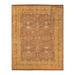 Overton Hand Knotted Wool Vintage Inspired Traditional Mogul Orange Area Rug - 8' 2" x 10' 2"