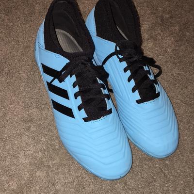 Adidas Shoes | Adidas Predator 19.4 Blue And Black Indoor Soccer Shoes 698007 | Color: Black/Blue | Size: 6