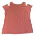 Michael Kors Tops | Michael Kors Cold Shoulder Cut Out Shoulder Short Sleeve Top | Color: Pink | Size: L