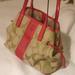 Coach Bags | Coach Pink And Tan Tote Bag (Authenticated) Valentines 4 U | Color: Pink/Tan | Size: Os