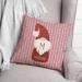 The Holiday Aisle® Cute Gnome On Hearts Throw Pillow Polyester/Polyfill blend | 18 H x 18 W x 1.5 D in | Wayfair 00492C60DAB4435B86759423EEB7ADA2
