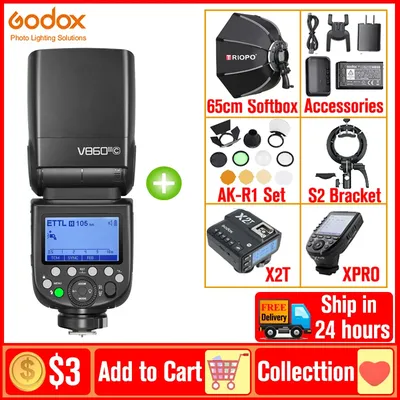 Godox V860III V860III-C V860III-N V860III-S V860 III TTL HSS Speedlite Flash pour IL Sony Nikon
