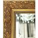 West Frames Bella French Ornate Embossed Wood Framed Leaner Floor Mirror Wood in Yellow | 64 H x 24 W x 1.5 D in | Wayfair WF12AG-B