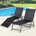 Arlmont & Co. Outdoor Chaise Lounge Chair Set Of 2 Metal | 38.18 H x 21.25 W x 56.69 D in | Wayfair B99C3B37F6FD44AE963F105F07D8B8B9