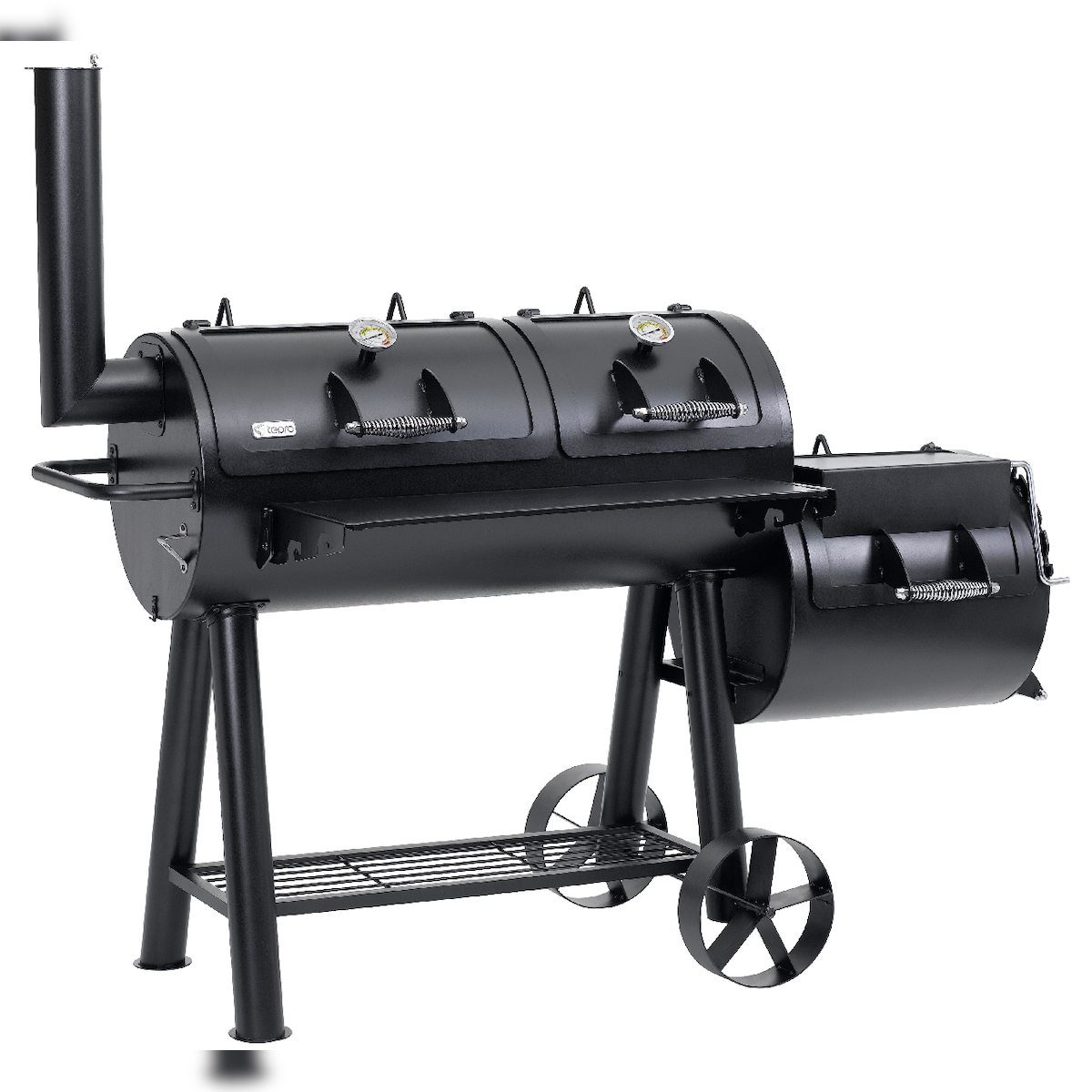 Tepro Massiv Smoker Indianapolis, Edelstahl, 184 x 153 x 88 cm, schwarz Image