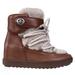 Coach Shoes | Coach Monroe Shearling Lace-Up Wedge Booties | Color: Brown/Cream | Size: 8