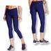Adidas Pants & Jumpsuits | Adidas Climalite Blue Cropped Compression Leggings Size M 12 - 14 | Color: Black/Blue | Size: M