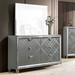 Rosdorf Park Delshire 6 Drawer 64.38" W Double Dresser Wood in Brown/Gray | 41 H x 64.38 W x 17.75 D in | Wayfair 674E2957FF0D4EF19399ED93C9051BE3