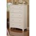 Harriet Bee Azmir 5 Drawer Chest Wood in Brown/White | 48 H x 32 W x 18 D in | Wayfair A80EAA365E954686AE0E991FB4701050