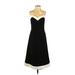 White House Black Market Casual Dress - Party: Black Solid Dresses - Used - Size 4