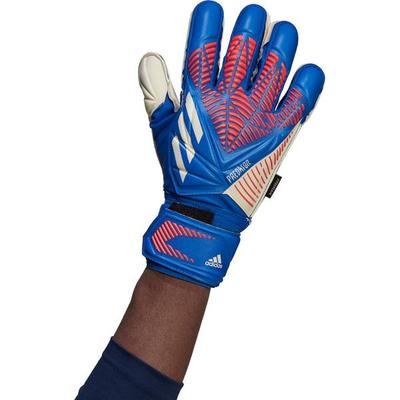 adidas Herren PREDATOR MATCH FINGERSAVE Torwarthandschuhe, Größe 12 in Blau