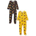 NAME IT Baby-Jungen NBMDINO 2P Nightsuit W/F Kleinkind-Schlafanzüge, Dark Sapphire, 68