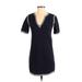 J.Crew Casual Dress - Shift: Blue Dresses - Women's Size 2X-Small