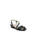 Wide Width Women's Yasmine Wedge Sandal by LifeStride in Black (Size 7 W)