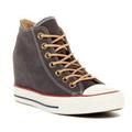 Converse Shoes | Converse Chuck Taylor Lux Mid Wedge Sneakers | Color: Gray/White | Size: 9