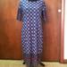 Lularoe Dresses | Lularoe Julia | Color: Black/Blue/Red | Size: Xl