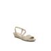 Wide Width Women's Yasmine Wedge Sandal by LifeStride in Tender Taupe (Size 6 1/2 W)