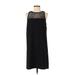 Karen Kane Casual Dress - Shift High Neck Sleeveless: Black Print Dresses - Women's Size Small