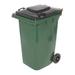 Vestil 95 Gallon Curbside Trash Plastic in Green | 40 H x 23.5 W x 28.5 D in | Wayfair TH-64-GRN