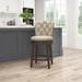 Three Posts™ Marthasville Swivel Counter & Bar Stool Wood in Brown | 40.75 H x 19 W x 23 D in | Wayfair 35A22D7A4691416AB7C70D31854693DA