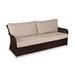 Red Barrel Studio® Randi 84.75" Wide Outdoor Patio Sofa w/ Cushions Wicker/Rattan/Olefin Fabric Included in Gray/Brown | Wayfair