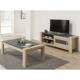 IRIS - Ensemble Table Basse et Meuble TV - Marron clair