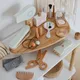 Ensemble de jouets de maquillage de simulation en bois pour enfants maison de jeu éducative