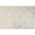 Tapis beige et argenté en peau de vache 240x170