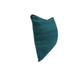 Home&Manor Raw Silk Throw Pillow 18" Teal